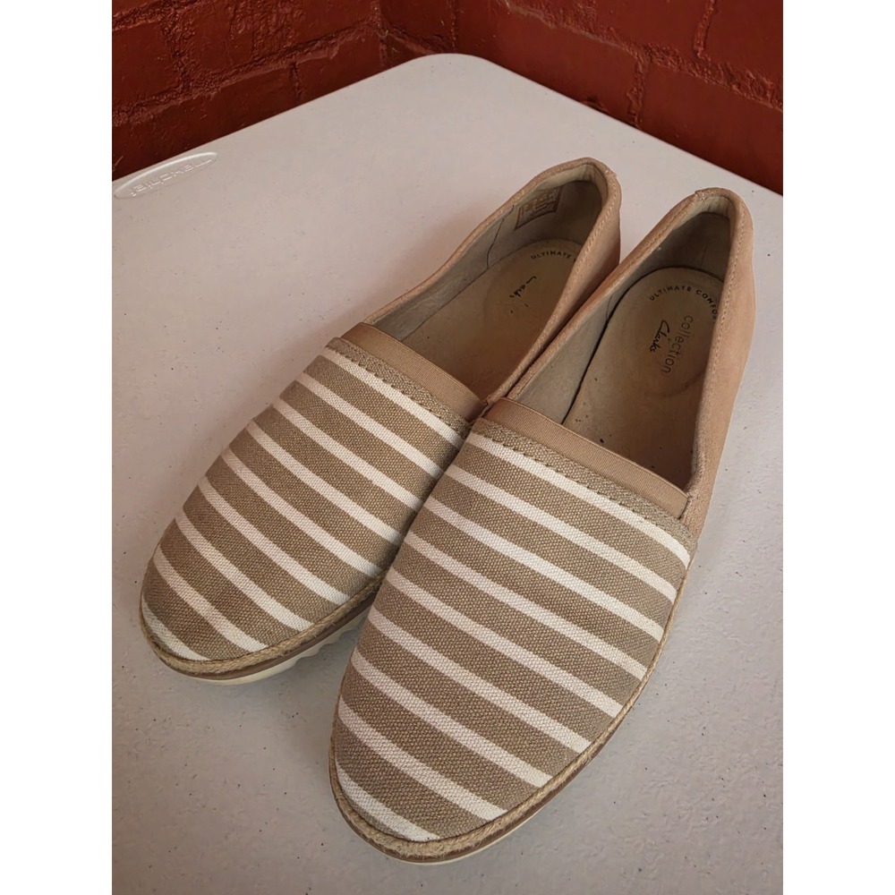 Clarks Ultimate Comfort Espadriles Shoes Suede 10 Fisherman Beach